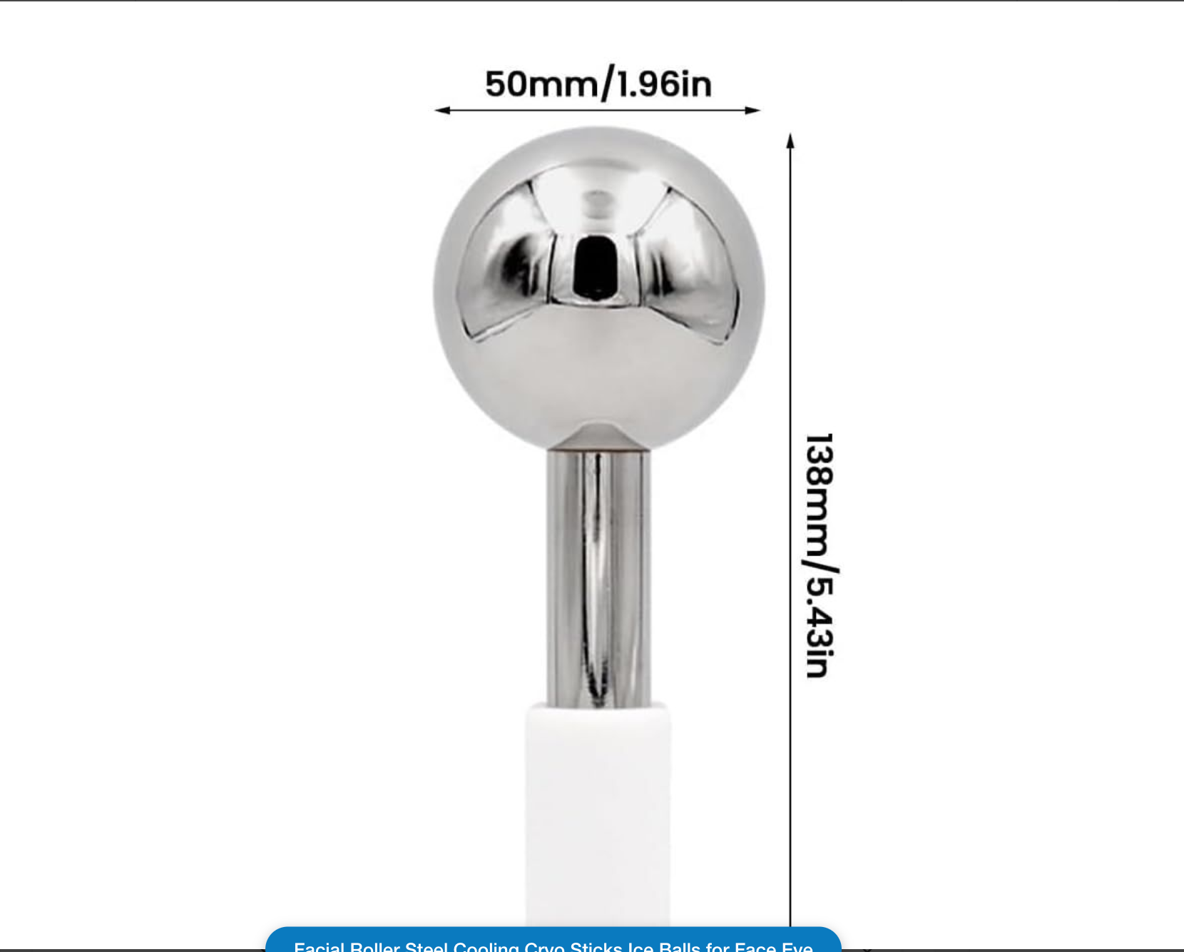 Facial Roller Steel Cooling Cryo Sticks Ice Balls for Face Eye