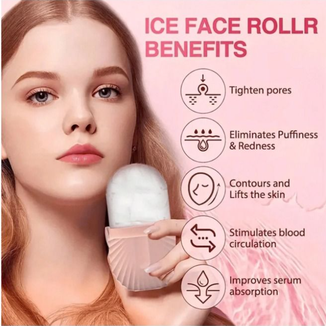Ice Facial Roller Silicone Face Ice Skin Care