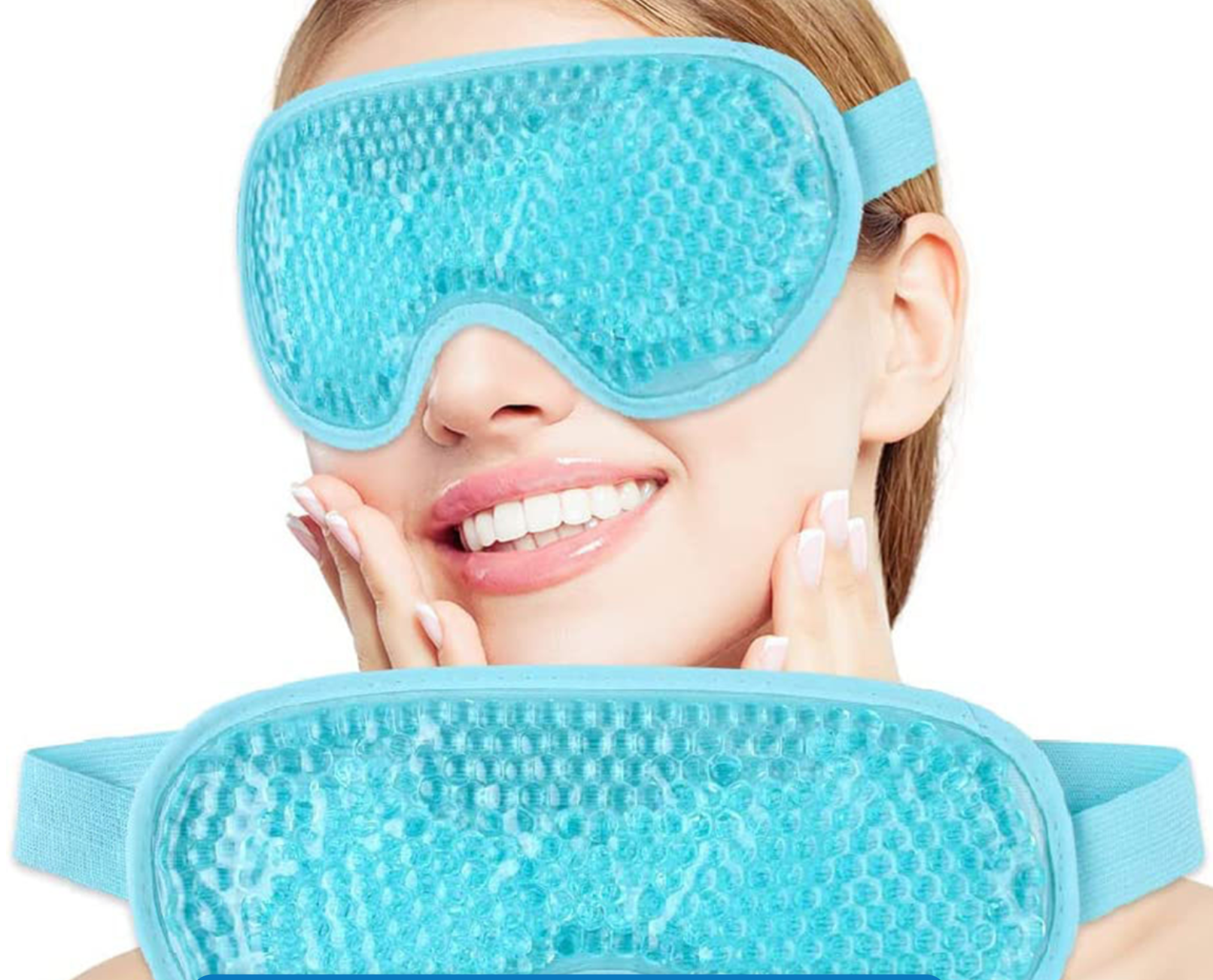 GET UNBOXED Cooling Ice Face Eye Mask Set Hot Cold Reusable Compress