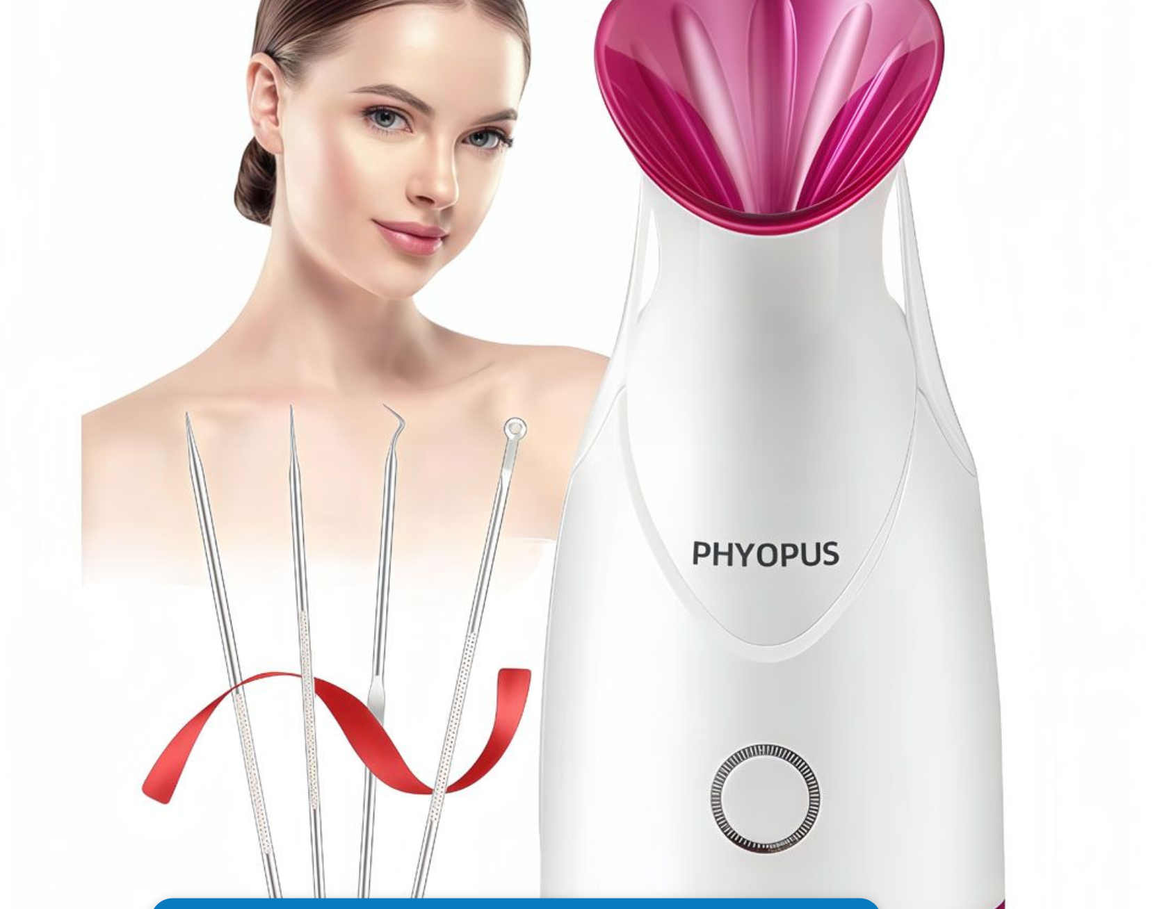 Facial Steamer Nano Ionic Warm Mist Humidifier Face Deep Cleaning Sauna SPA