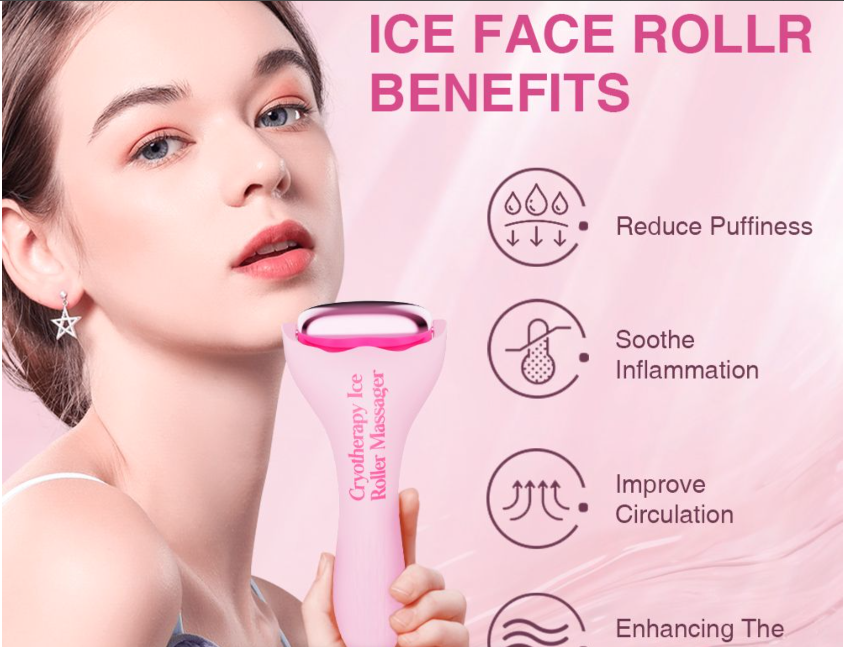 instant Chill Ice Roller Facial &amp; Body Massager