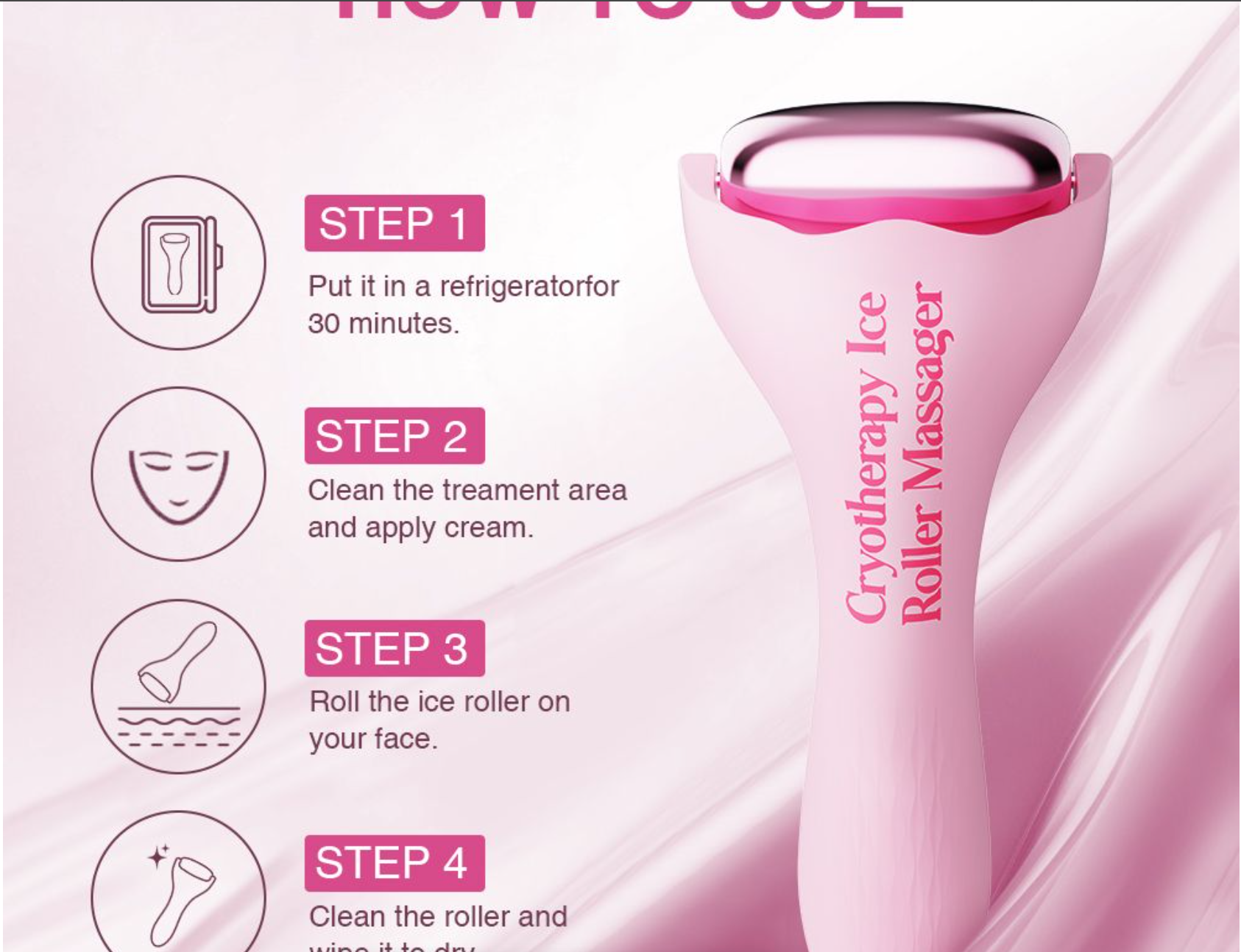 instant Chill Ice Roller Facial &amp; Body Massager