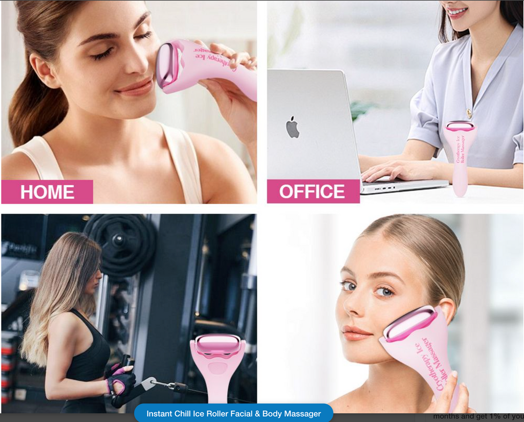 instant Chill Ice Roller Facial &amp; Body Massager