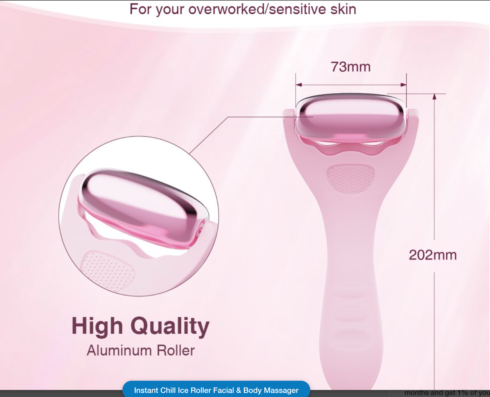 instant Chill Ice Roller Facial &amp; Body Massager