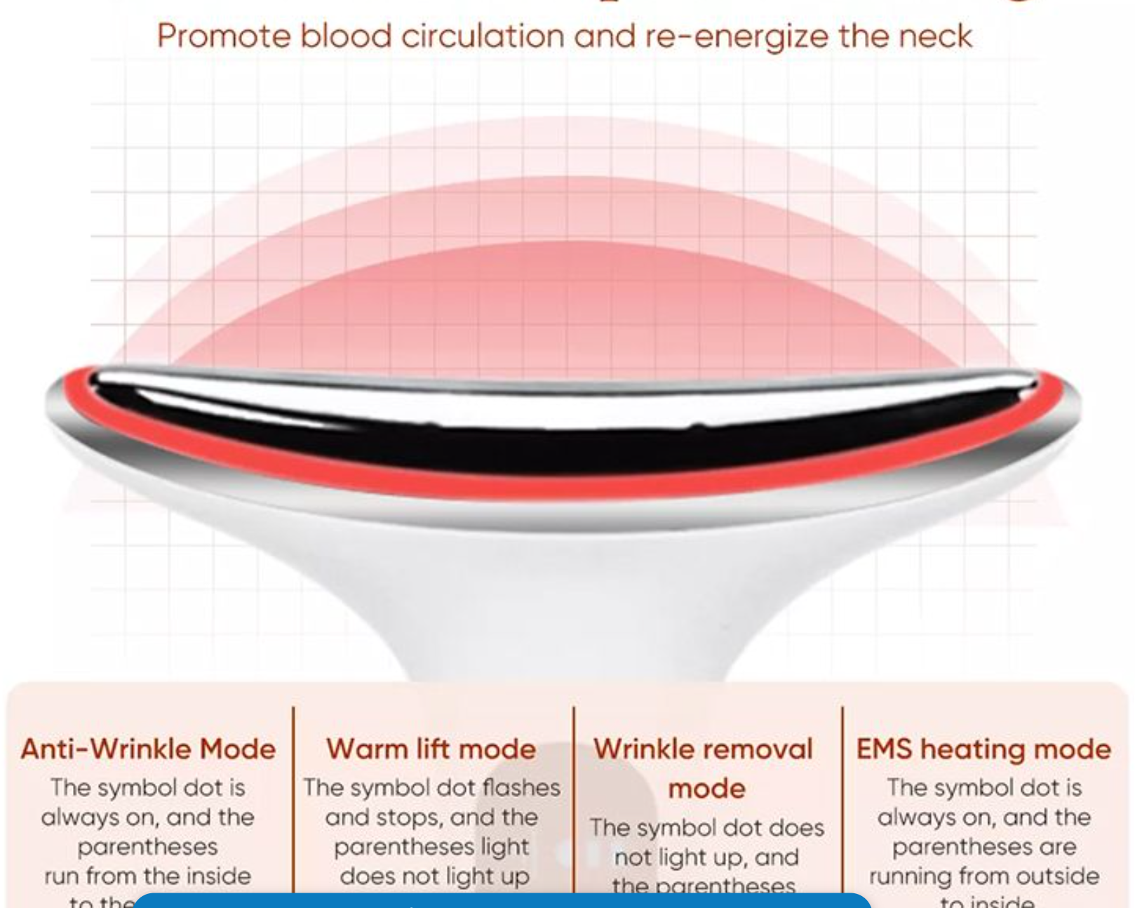 Face &amp; Neck Sculpting Wand | 3 x LED Therapy, EMS, USB-C, Rubberised Design