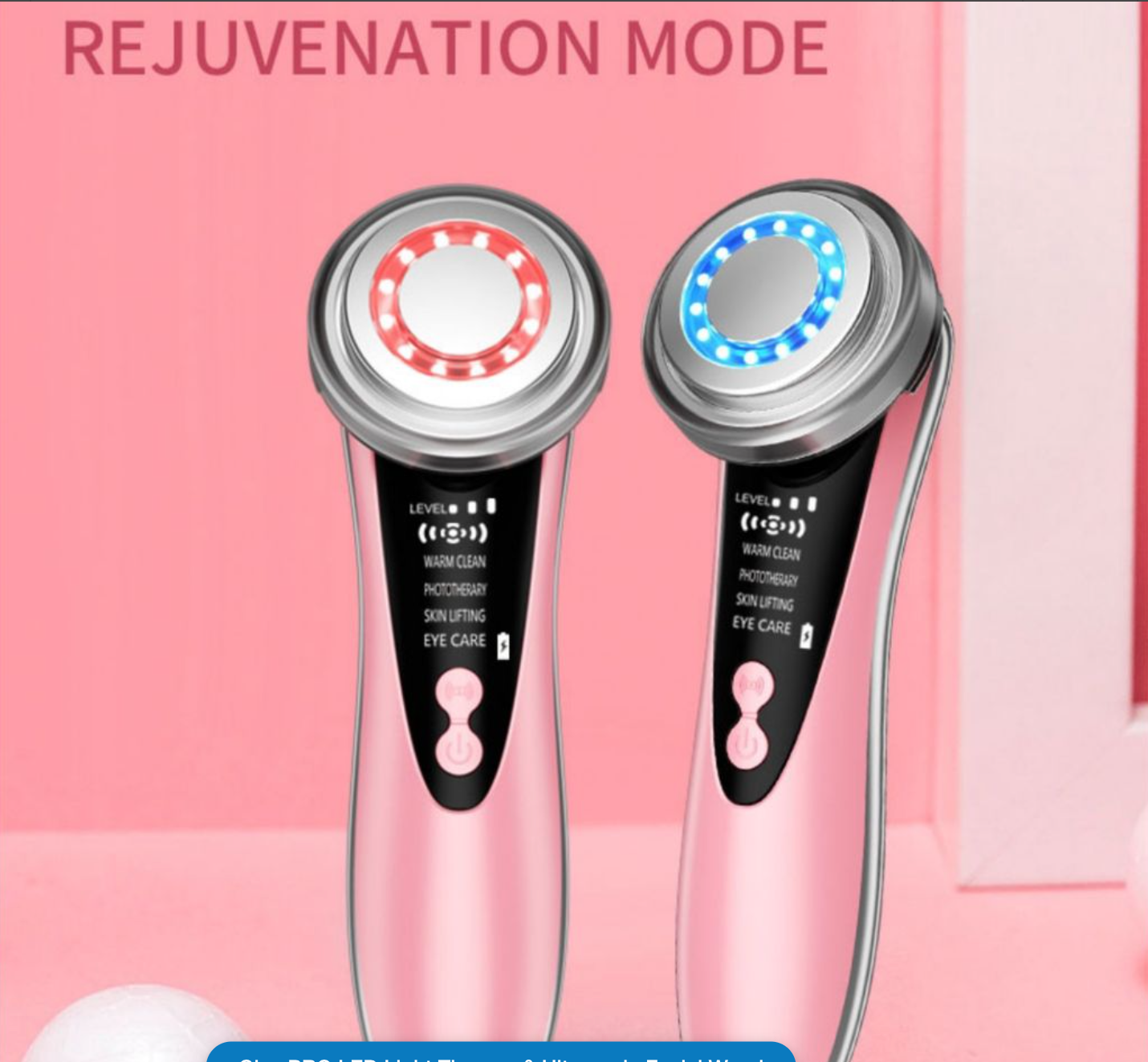 Face &amp; Neck Sculpting Wand | 3 x LED Therapy, EMS, USB-C, Rubberised Design