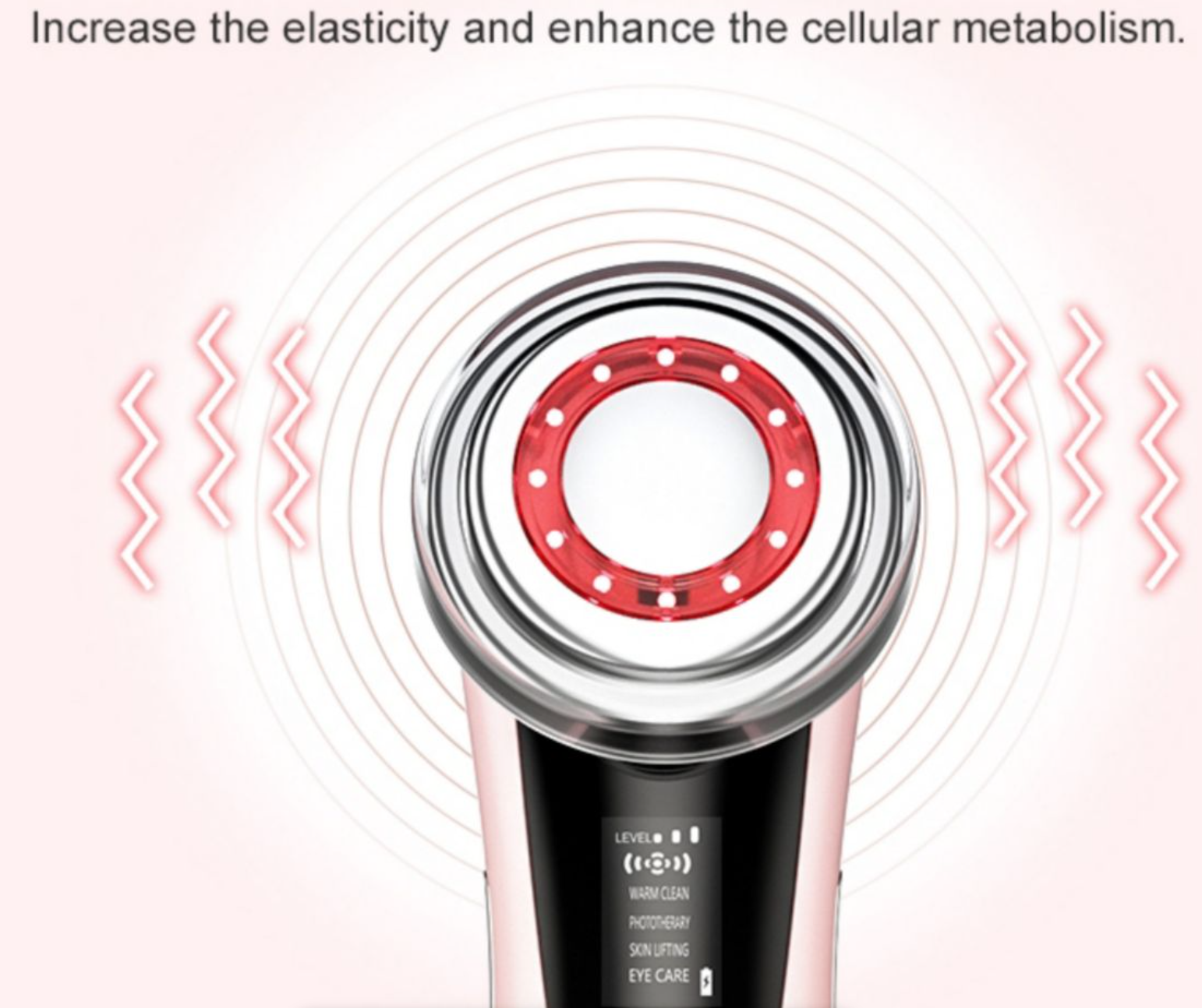 Face &amp; Neck Sculpting Wand | 3 x LED Therapy, EMS, USB-C, Rubberised Design