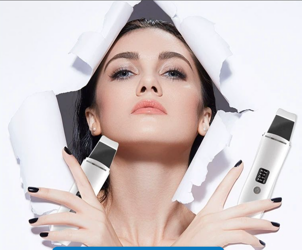 EMS Ultrasonic Shovel Positive And Negative Ion Facial Pore Cleaner