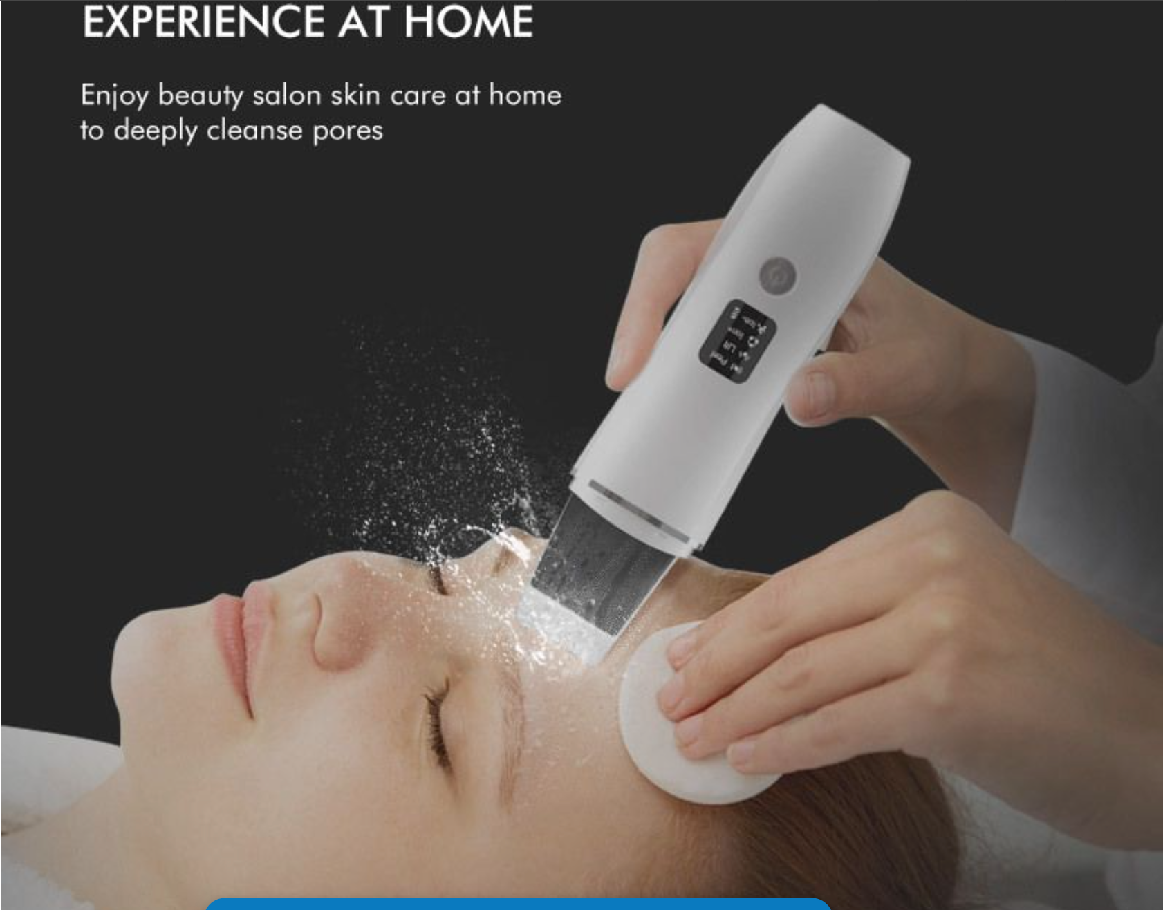 EMS Ultrasonic Shovel Positive And Negative Ion Facial Pore Cleaner