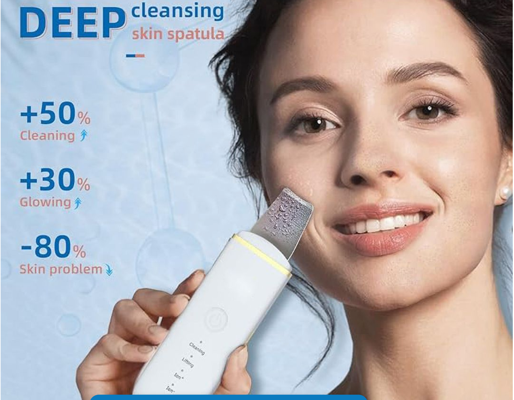 Skin Scrubber Facial Spatula for Deep Cleansing Blackhead Remover