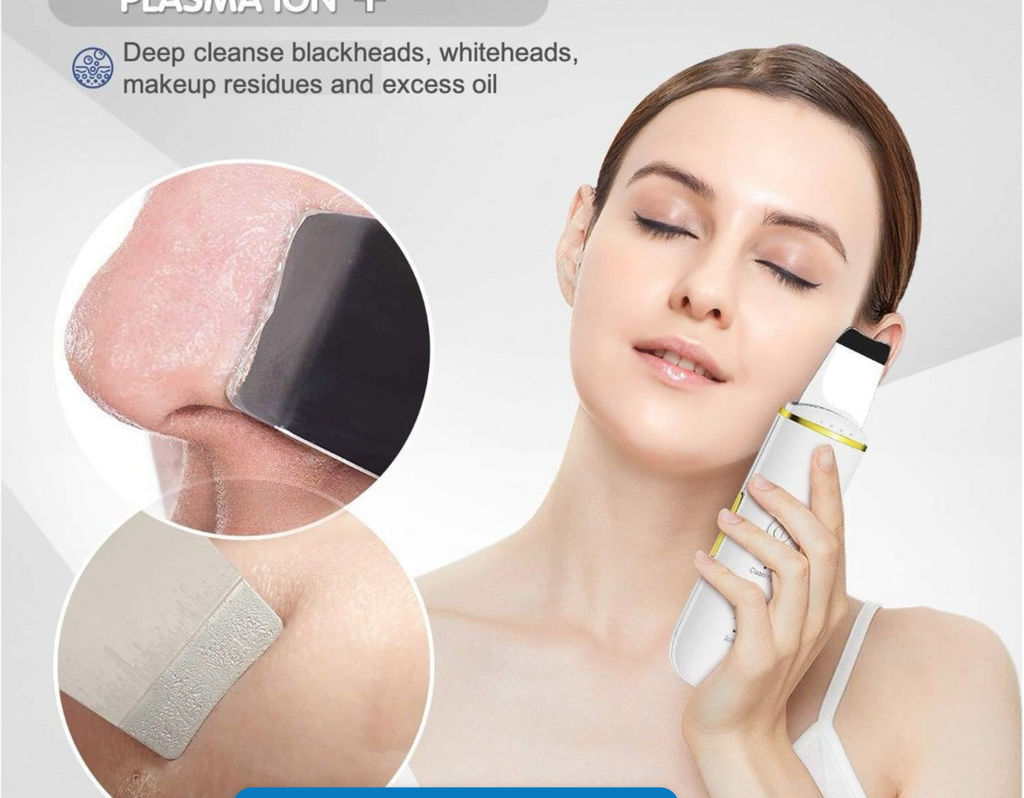 Ultrasonic Facial Scrubber Spatula for Deep Cleansing