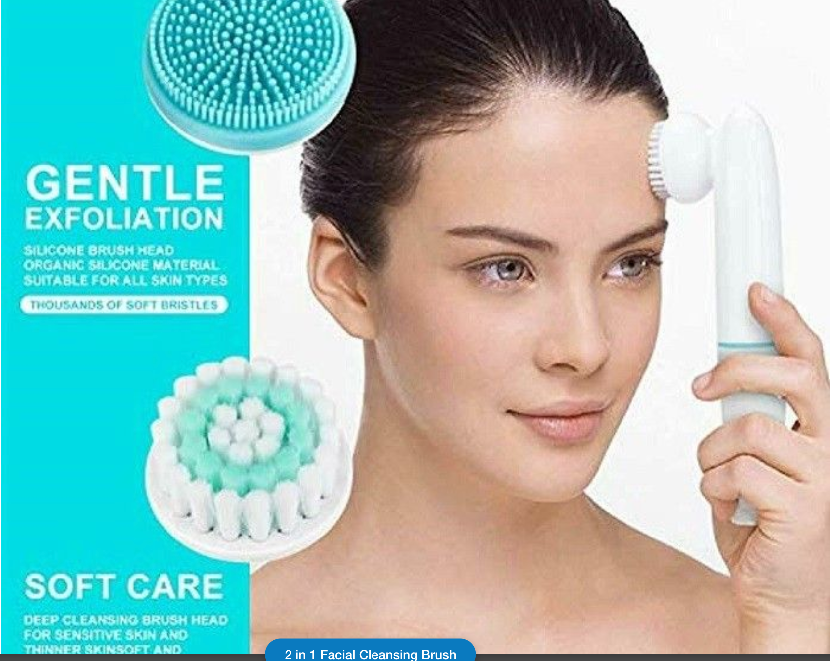 2 in 1 Facial Cleansing Brush