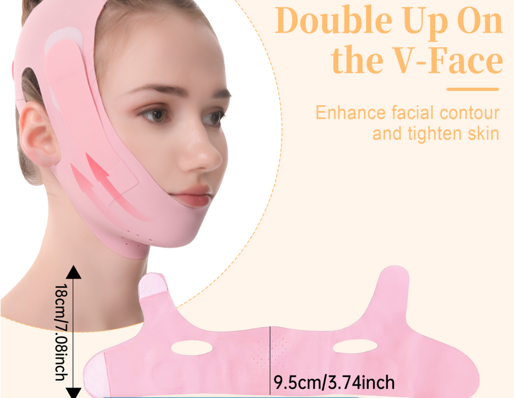 Chin Strap for Sleeping, Adjustable Chin Strap, V Line Lifting Mask
