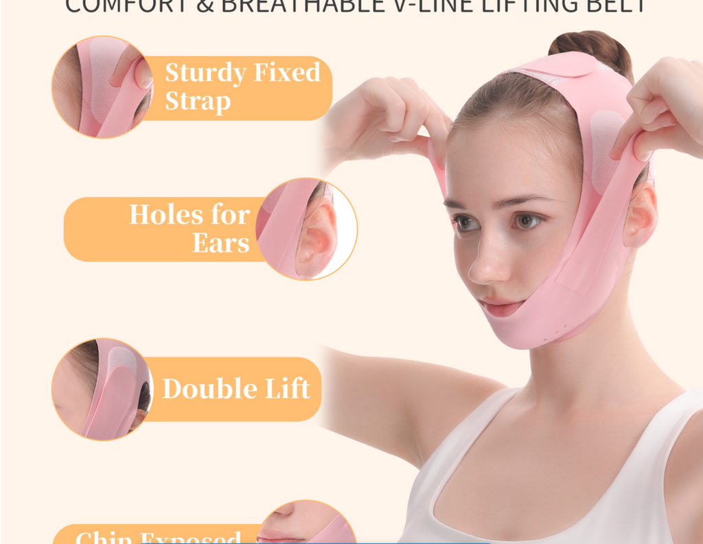 Chin Strap for Sleeping, Adjustable Chin Strap, V Line Lifting Mask