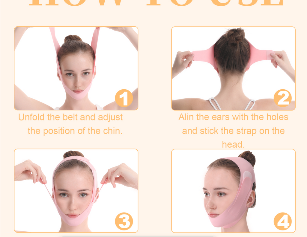Chin Strap for Sleeping, Adjustable Chin Strap, V Line Lifting Mask