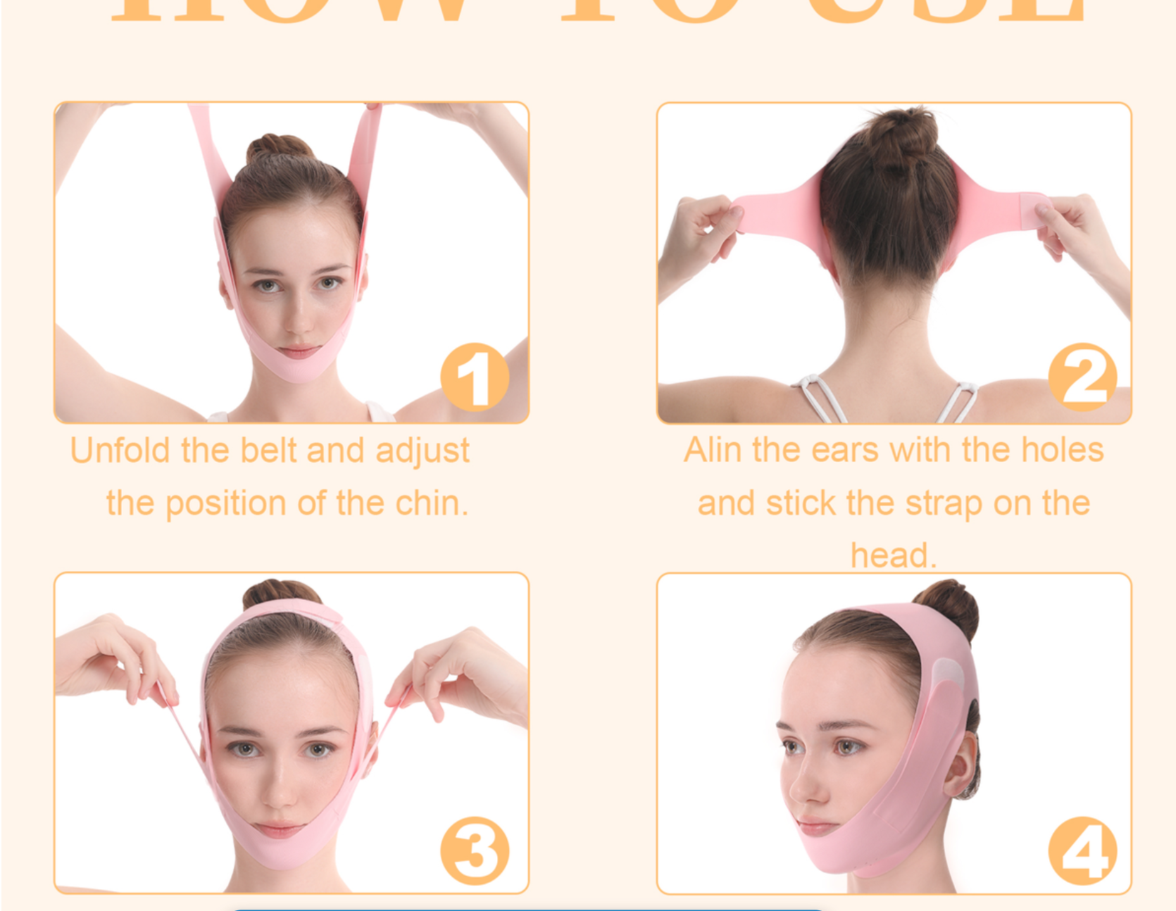 Chin Strap for Sleeping, Adjustable Chin Strap, V Line Lifting Mask