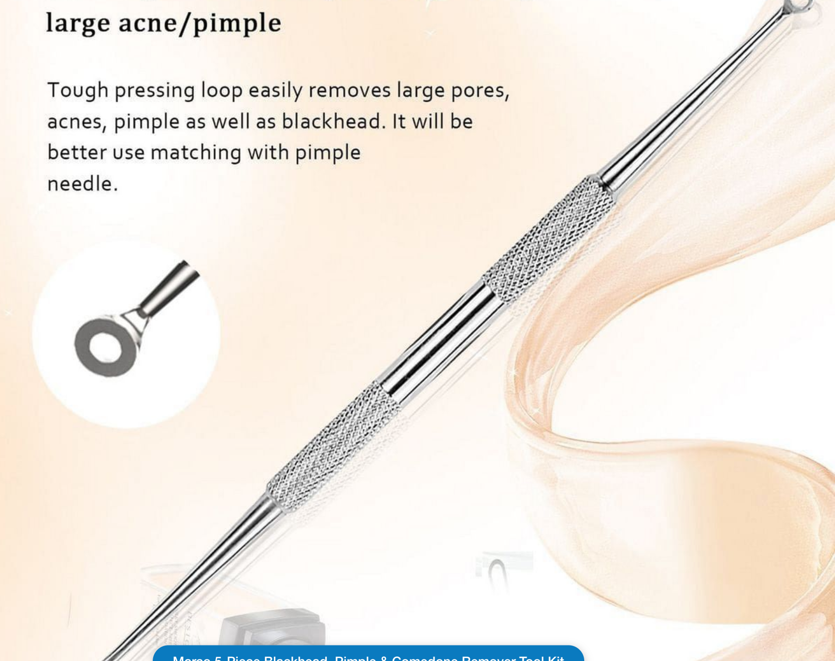 Marco 5-Piece Blackhead, Pimple & Comedone Remover Tool Kit