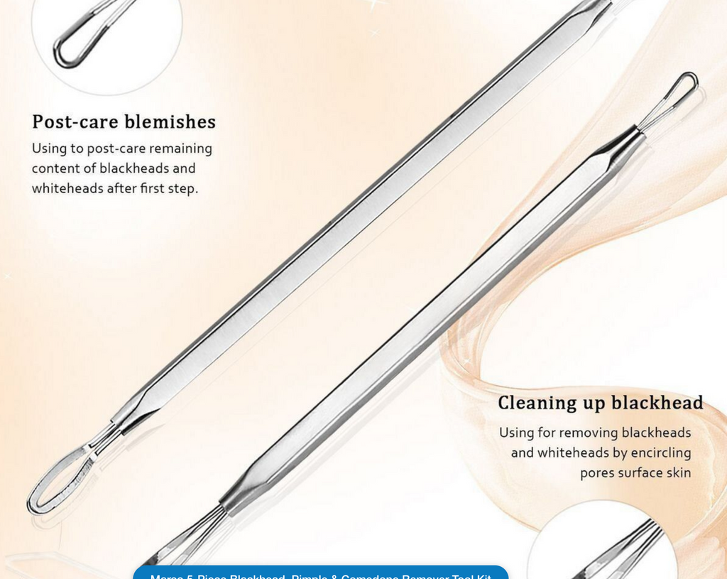 Marco 5-Piece Blackhead, Pimple & Comedone Remover Tool Kit