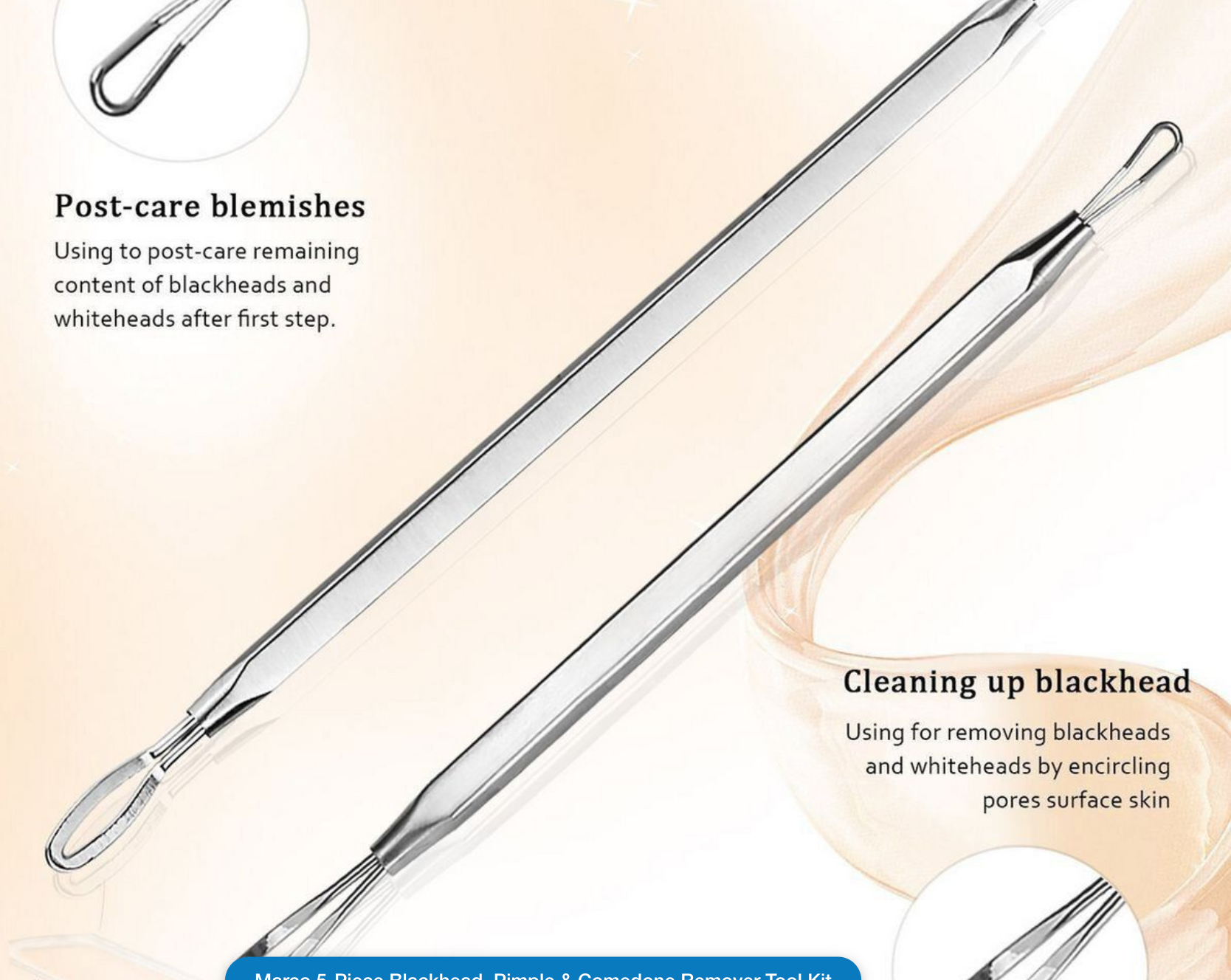 Marco 5-Piece Blackhead, Pimple & Comedone Remover Tool Kit