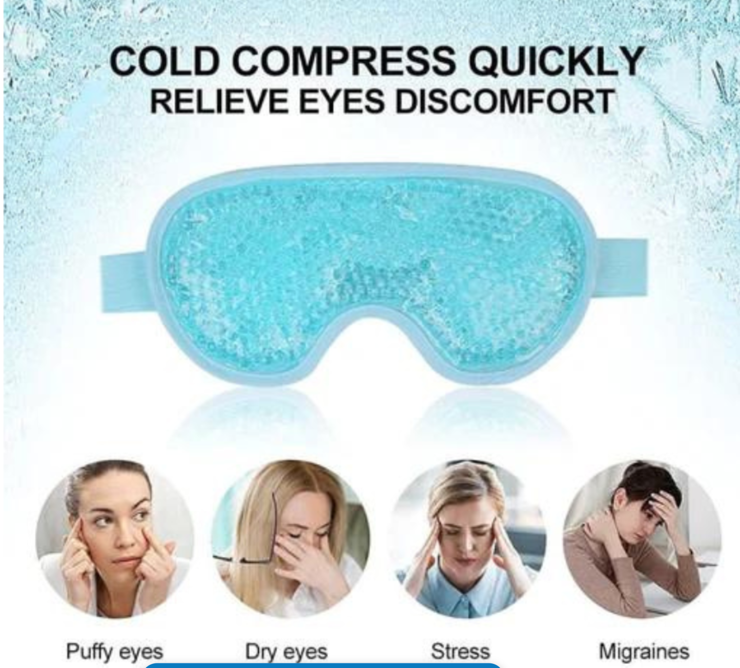 Xtreme Xccessories Reusable Cooling Gel Eye Mask
