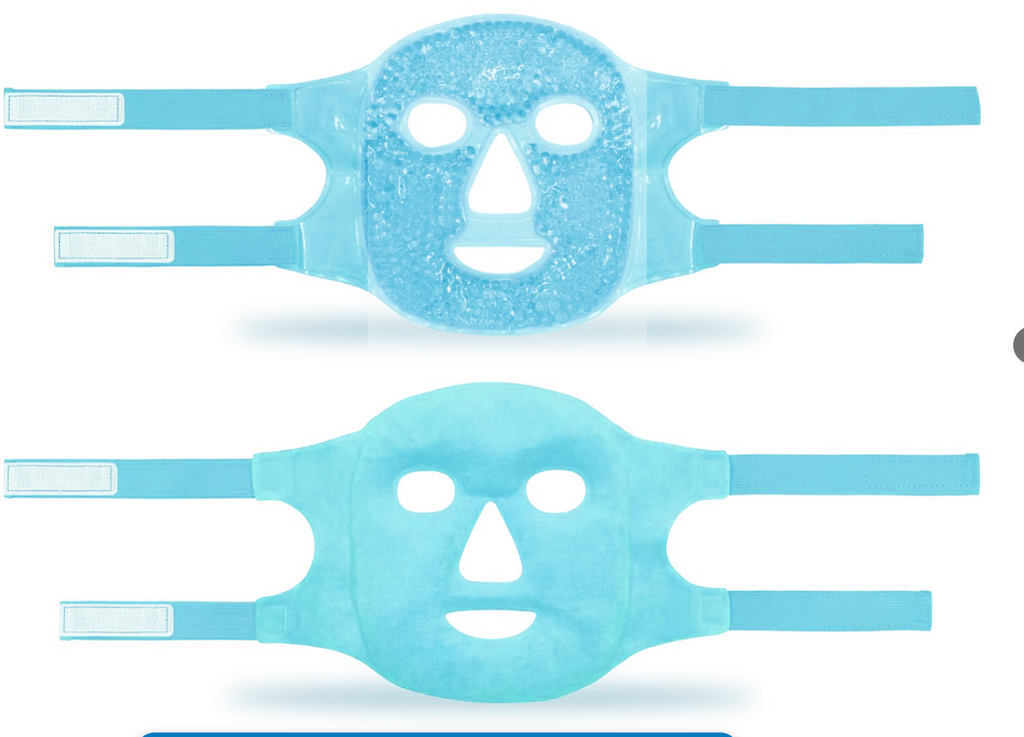 GET UNBOXED Cooling Ice Face Eye Mask Set Hot Cold Reusable Compress