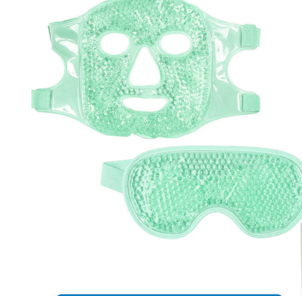 GET UNBOXED Cooling Ice Face Eye Mask Set Hot Cold Reusable Compress